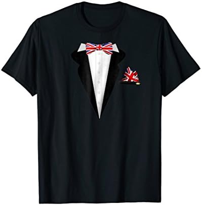 Union Jack Bow Tie Royal Wedding T-Shirt