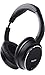 H501 Active Noise Cancelling Stereo Headphones, Over-ear Headphones with Inline Microphone and Volume Control, ANC Battery Time -50 hours (Wired / Metal Black)