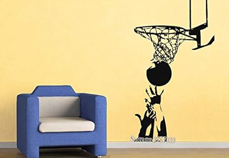 42X73 cm Nuevo Diseño de Aro de Baloncesto Pegatina de Vinilo Sofá ...