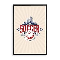 Framed Canvas Wall Art Sports Canvas Prints Home Artwork Decoration for Living Room,Bedroom - 16x24 inches