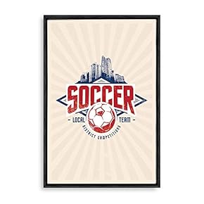 Framed Canvas Wall Art Sports Canvas Prints Home Artwork Decoration for Living Room,Bedroom - 24x36 inches