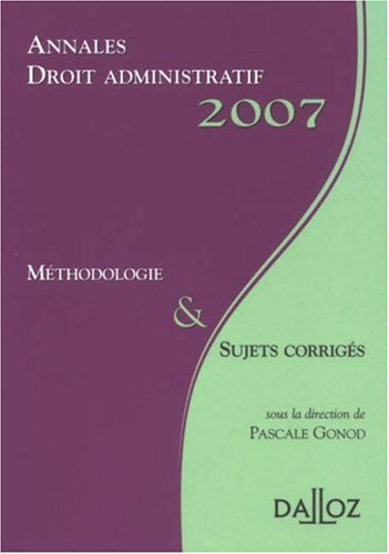 Droit administratif, 2007
