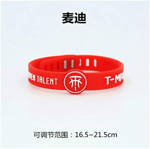 ???????? rand Wade Owen Bracelet Bangle Basketball Players Motion Silica Adjustable Wristband (red McGrady