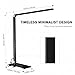 LED Dimmable Desk Lamp, OCOOPA Stylish Metal Office Lamp, Eye Protection Office Light, 7 Brightness Levels, Memory Function, Touch Control, 10W, 1000 Lumens, Piano Black