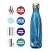 MIRA 17 Oz Stainless Steel Water Bottle - Double Walled Vacuum Insulated Cola Shape Thermo Flask - 24 Hours Cold, 12 Hours Hot - Reusable Metal Water Bottle - Leak-Proof Sports Bottle - Dynamic Blue