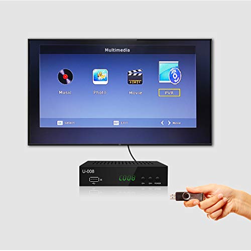 Digital TV Converter Box, 1080P ATSC Digital Converter Box with