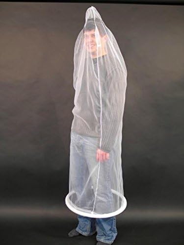 NET TOYS Pr&eacute;servatif g&eacute;ant d&eacute;guisement de Capote Costume Complet de contraceptif Enterrement de Vie de gar&ccedil;on accoutrement de Capote Masque de Condom