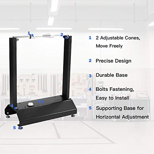 Goplus Motorcycle Bike Wheel Balancer, Rim Tire Balancing Spin Static