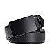 Men's Leather Belt with Automatic Solid Buckle -Scratch resistant - Ratchet Dress Belt With a Gift Box by Pazzi PIZIO