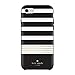 kate spade new york Protective Hardshell Case for iPhone 8, iPhone 7 & iPhone 6/6s - Stripe 2 Black/White/Gold Foil