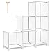 TomCare Cube Storage 6-Cube Bookshelf Closet Organizer Storage Shelves Shelf Cubes Organizer Plastic Square Book Shelf Bookcase DIY Closet Cabinet Organizer Shelving for Home Office Bedroom, White primary