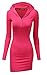 ACEVOG Womens Long Sleeve V Neck Pullover Sweatshirt Casual Tunic Hoodie Dress