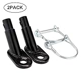 Biange Bike Trailer Hitch Connector, Cycling Adapter Accessories (Black)
