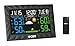 PORT Digital Weather Forecast Alarm Clock - Color LED Display & Indoor/Outdoor Wireless Sensor – Temperature, Humidity, Thermometer, Barometer, Time & Date Monitor – oC/of & 12/24-Hour Mode