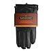 Sandory Men's Luxurious Genuine Leather with Rabbit-Fur Lined Gloves