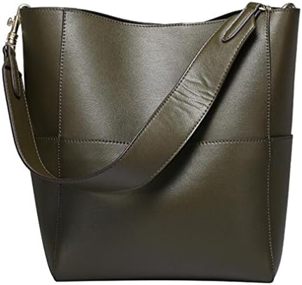 Sulandy Women's Fashion Vintage Genuine Leather Tote Shoulder Bag Handbag Big Large Capacity