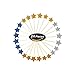 KUNGYO Twinkle Twinkle Little Star Decorations Kit-Glittery Gold Banner-Star Garland -Cupcake Toppers-Moon&Star Mylar Foil Balloons -Perfect Baby Shower Birthday Party Decor Supplies (Blue)
