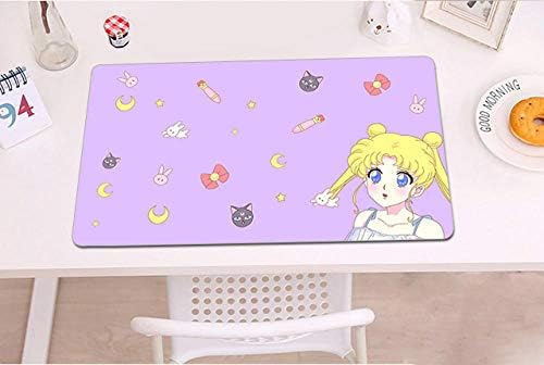 Cartoon Anime Girl Cute Girl Desk pad Anime Desk mat Pink Home Mouse pad@400x900x3mm_3
