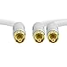 Mediabridge™ Ultra Series RCA Y-Adapter (15 Feet) - 1-Male to 2-Male for Digital Audio or Subwoofer - Dual Shielded with RCA to RCA Gold-Plated Connectors - White - (Part# CYA-1M2M-15W)