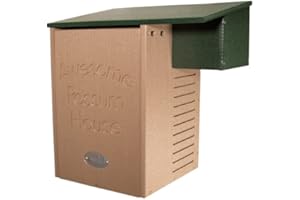 JCs Wildlife Recycled Poly Lumber Awesome Possum House - Outdoor Shelter for Opossums - Eco-Friendly Materials