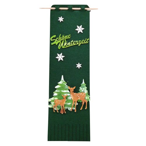 'Petra's Deer Printed Craft News Good Winter Time A TSF40HI69 Craft Kit – Door Curtain