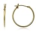 14k Yellow Gold Basic Click Hoop Earrings (14kClickHoop)