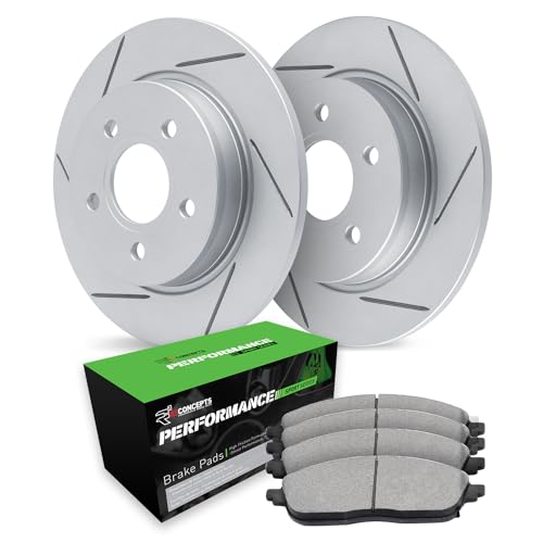 R1 Concepts Rear Brakes and Rotors Kit |Rear Brake Pads| Brake Rotors and Pads|…
