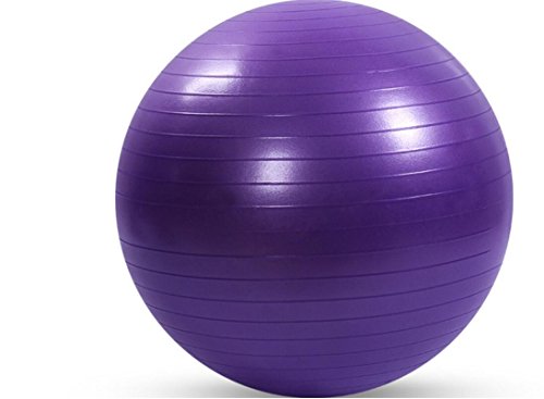Huasen Cretive PVC Thick Explosion-Proof Yoga Ball Fitness Ball Exercise Ball(Purple)