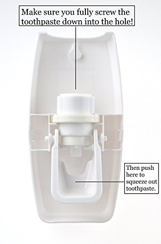 WAYCOM Dust-proof Toothpaste Dispenser Toothpaste Squeezer Kit (Blue)