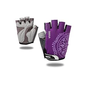VEBE Women’s Biking Cycling Gloves Non-Slip Shockproof Short Finger Gloves Outdoor Riding Mountain Bike Gloves