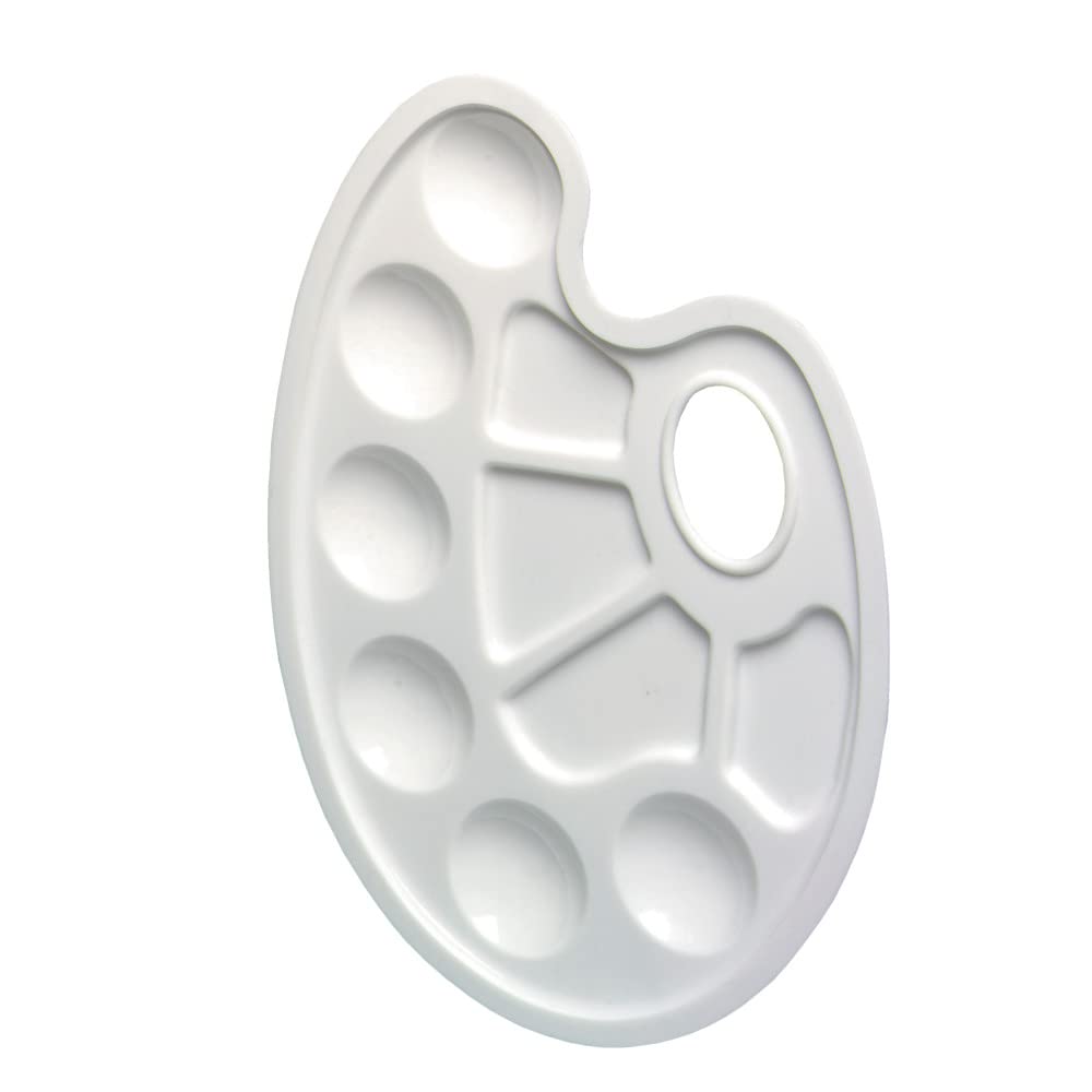 Herlitz Plastic Mixing Palette with Thumb Hole Mixing Palette Nur Mischpalette