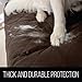 Sofa Shield Recliner Slip Cover with Patented Strap, Cushion Protector, Reversible Stain and Dog Tear Resistant Slipcover, Quilted Microfiber 28” Seat, Washable Covers for Dogs Pet Kids Charcoal Linen