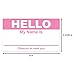 100 Name Tags (2-5/16 x 4 inch) Pink, Hello My Name Is Name Badge Tag Labels Stickers - 1 Roll