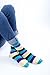 socks n socks-Men's 5-pair Luxury Fun Cool Cotton Colorful Mix Socks Gift Box