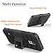 Galaxy S5 Active Case, [NOT FIT Galaxy S5] with [Premium HD Screen Protector Included] Dual Layers [Combo Holster] Cover and Built-in Kickstand Bundled Hybird Shockproof [Black]