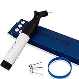 Ball Pump with Four Extra Needles and wristband by Jebor (Dual Action ) Soccer, Volleyball, Basketball, Rugby, Football - Superior Inflation Device (Misc.)