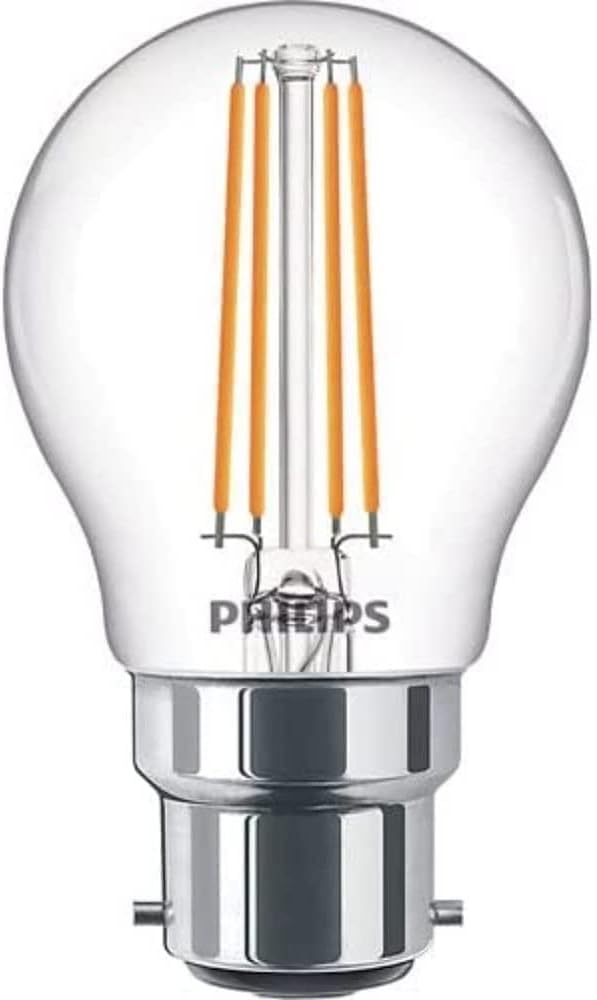 Philips LED Premium Classic P45 Clear Light Bulb [B22 Bayonet Cap] 40W, Warm White 2700K, Non Dimmable