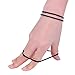 Polytree 100Pcs Black Thick Elastics Hair Ties Snag Free Endless Hairbands Ponytail Holders 2MM