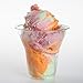 Golden Apple, 9 oz Clear Plastic Sundae Cup 30sets with Dome lids no hole. Disposable Dessert Bowls, Frozen Dessert