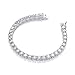 NYC Sterling Women Wonderful 5mm Round Cubic Zirconia Tennis Bracelet, Measures 7.25 Inches