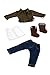 Siege Jacket - 4 Piece Outfit - Jacket, Tank Top, Jeans and Boots - Clothes Fits 18 Inch Doll - (Doll Not Included)