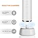 Mornwell D01 Rechargeable Electric Toothbrush, 4 Modes Power Sonic Vibrating Toothbrush with 4 Replacement Heads, Wireless Inductive Charging, IPX7 Waterproof, White
