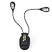 Reading Light Clip On Desk Clamp Book Light Lamp Portable Led E-reader USB Included With Double Flex Goose Necks and 4 Adjustable Lights
