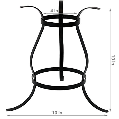 Sunnydaze Curved Garden Gazing Ball Stand for 10Inch and 12Inch