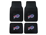 Buffalo Bills NFL Front & Rear Car Truck SUV Vinyl Car Floor Mats - 4PC