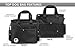 Top Dog Pet Gear Black Dog Travel Bag for Supplies - Includes Travel Bag, Travel Dog Bowls, Food Storage - Airline Approved Dog Bags for Traveling - Dog Travel Accessories for Camping, Beach