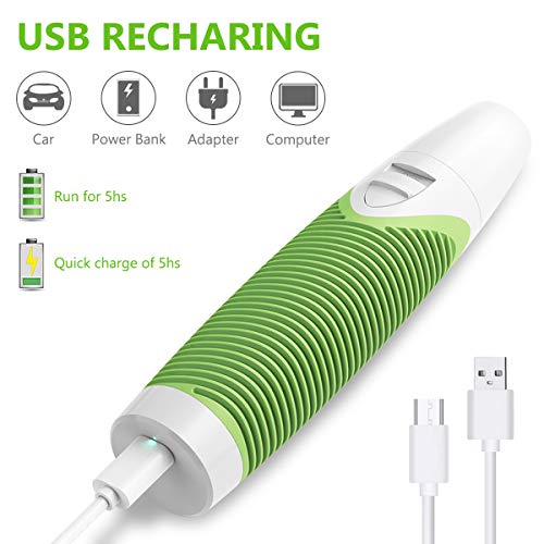 JOEJOY Electric Pet Nail Grinder Dog Nail Trimmer Clipper Rechargeable & Portable Grooming Trimming Shaping Smoothing Gentle Painless Paws for Dogs and Cats