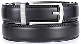 Gallery Seven Mens Leather Ratchet Belt - Adjustable Genuine Leather Dress Belt For Men - Casual Click Belt - In Gift Box
