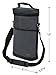 Vina® 2-bottle Wine Carrier Bag Beer Carrying Tote Bags Picnic Cooler Insulated Travel Wine Pouch, Gray +Free Corkscrew
