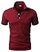 H2H Mens Casual Slim Fit Polo T-Shirts of Various Styles and Designed